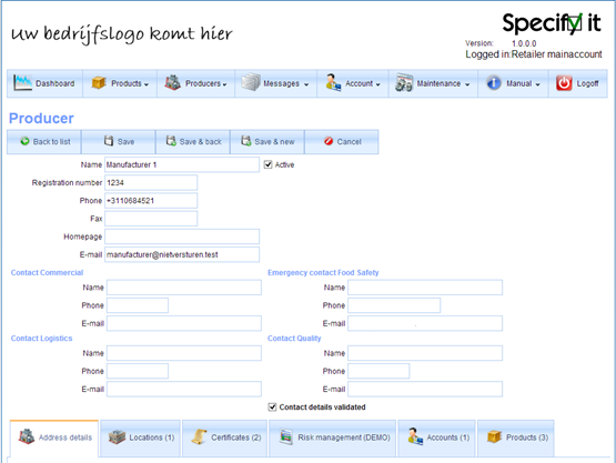 Specify it leveranciers
